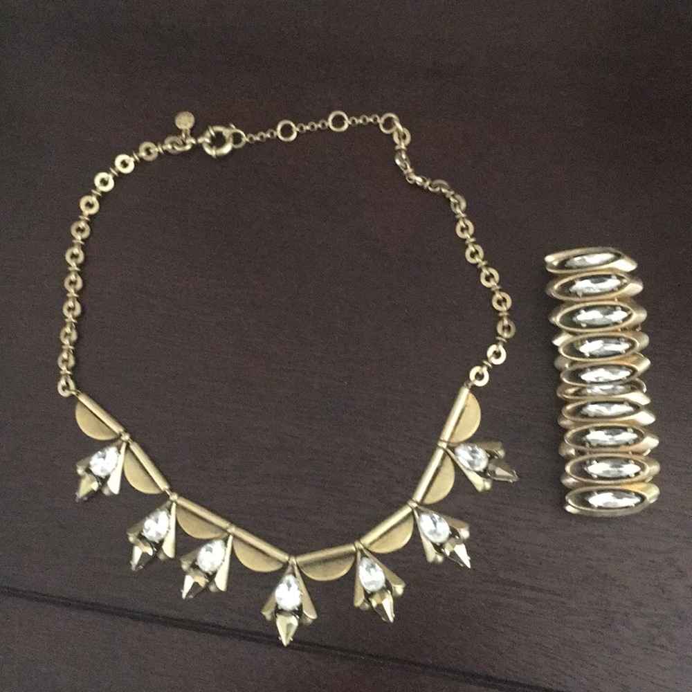 SOLD. Jcrew Vintage Golden Necklace and Bracelet